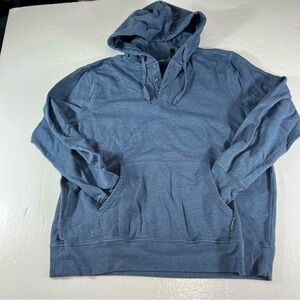 Free Country Size XXL Blue Cotton Blend‎ Button Hoodie